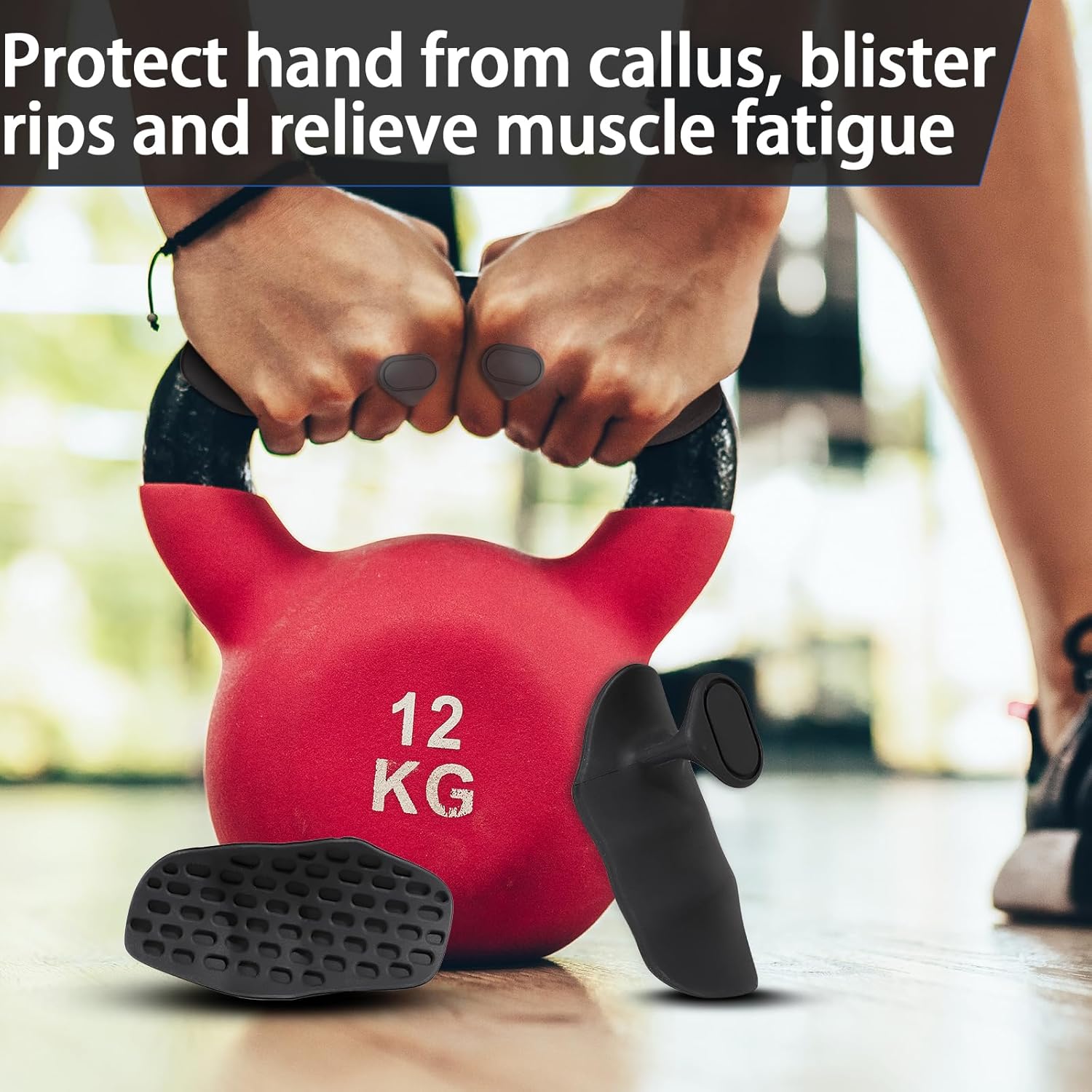 Ergonomic Anti-Slip Workout Gloves with Rubber Hand Protectors